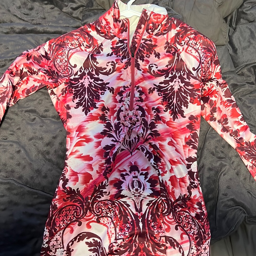 Athleta pink half zip up! WORN ONCE!!